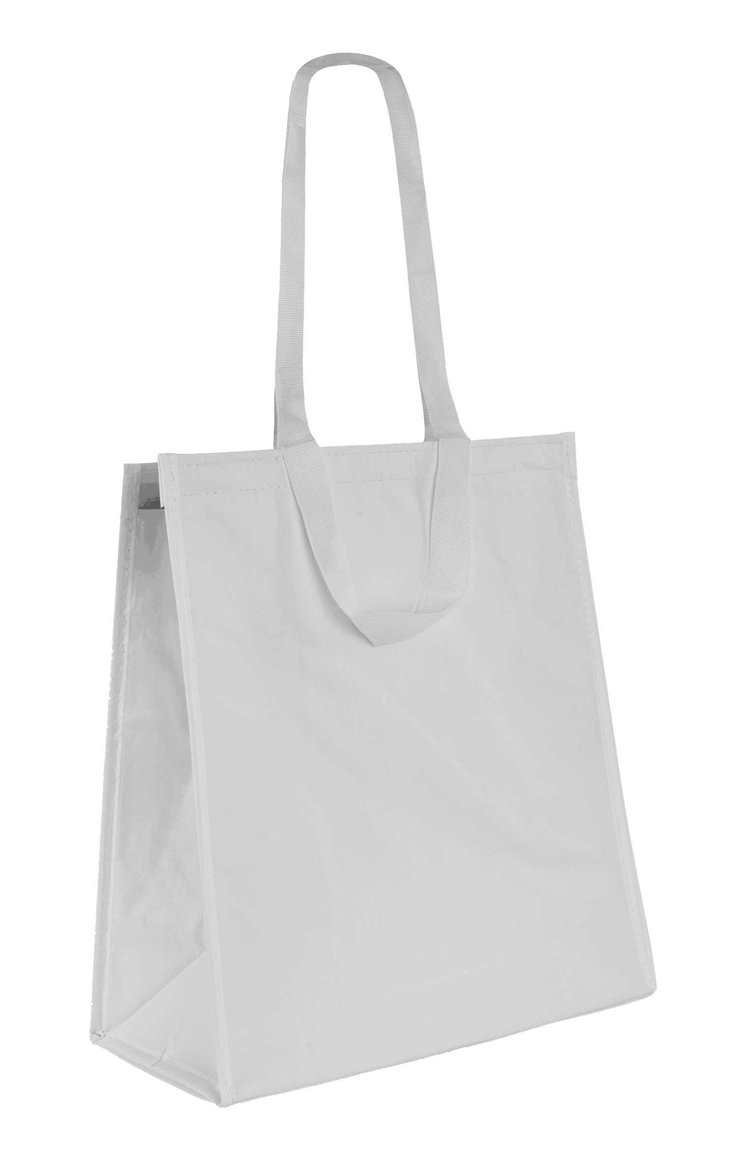 Bolsa Rafia Isotermica Medida 37+18x40 Doble Asas Color Blanco