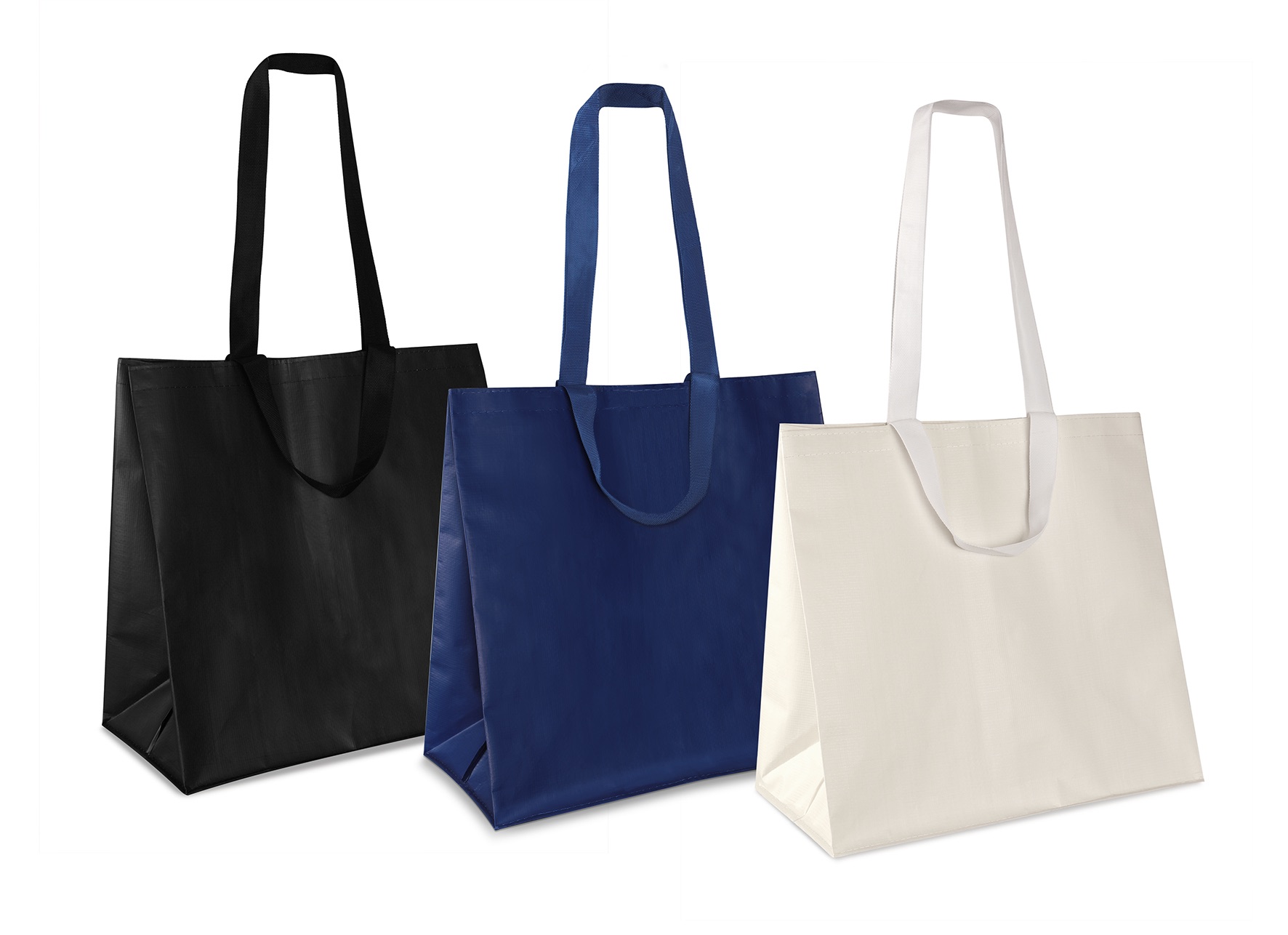 Bolsas Rafia Anonimas 42+22x40 Colores Azul Reflex, Blanco, Negro, Mate