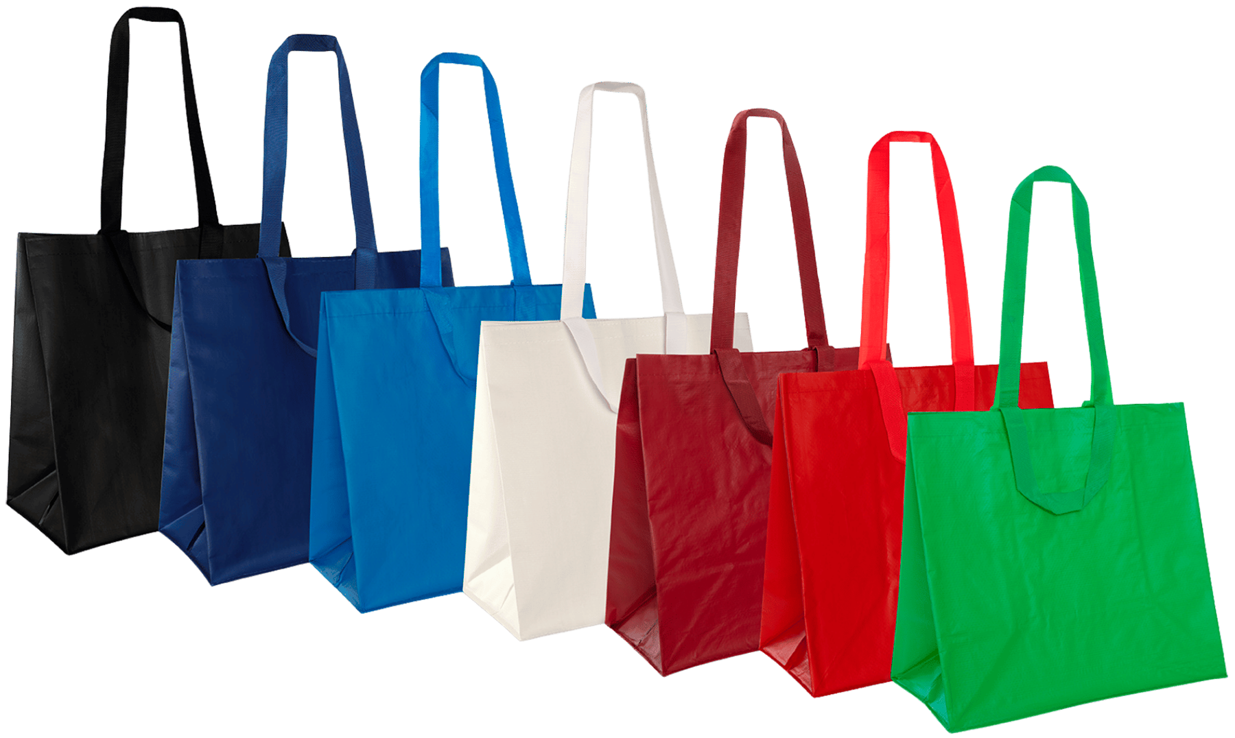 Variedad colores bolsas rafia